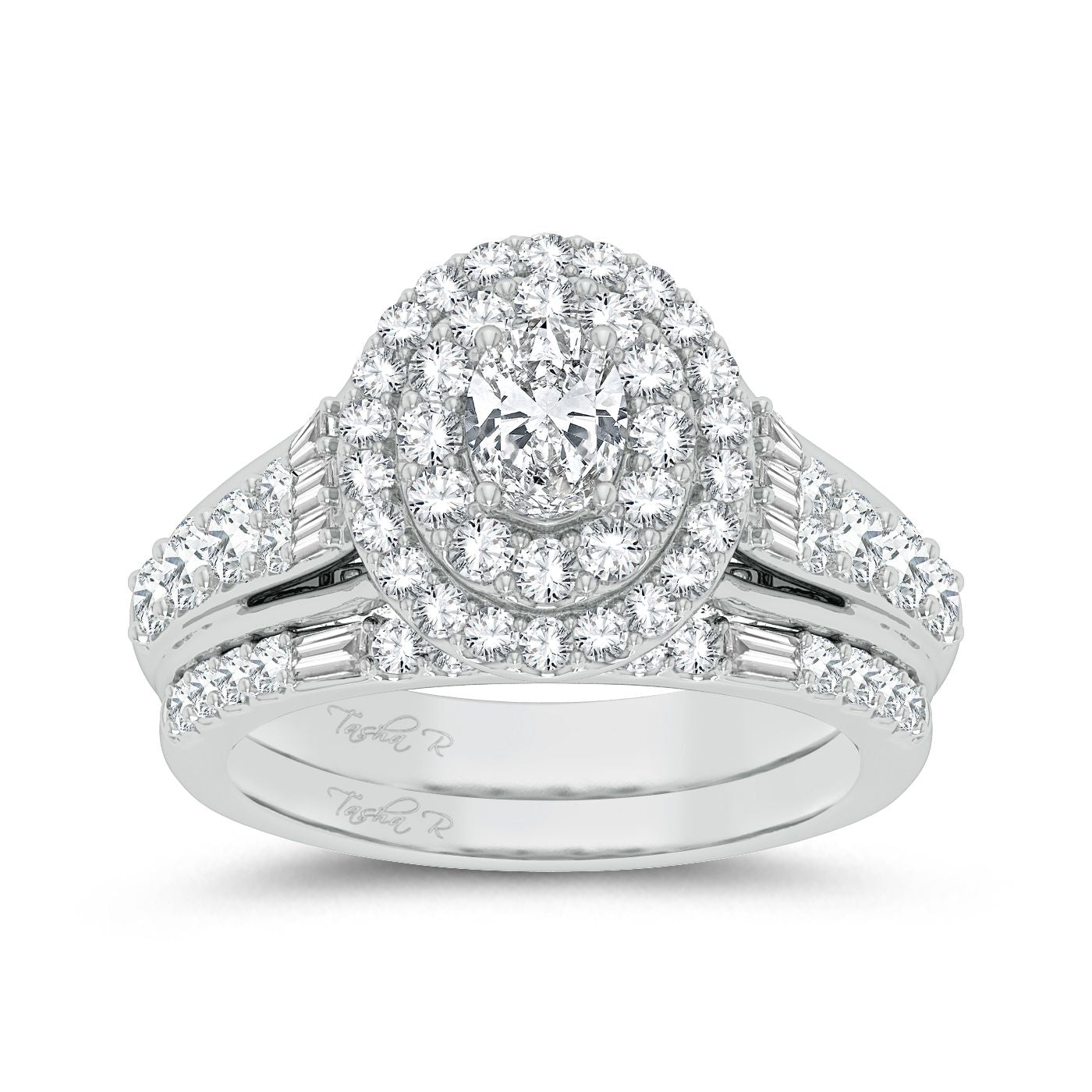 14K White Gold Dazzling 2.00Ct Diamond Ring