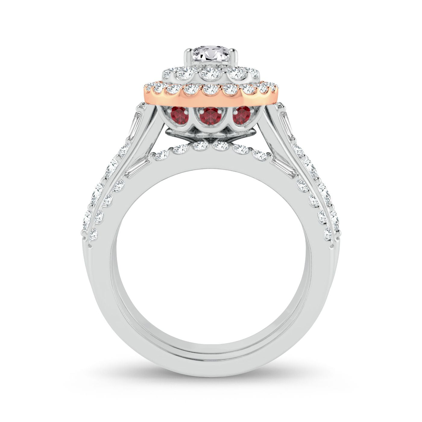 14K Rose Gold Magnifcnet 2.00Ct Diamond Ring