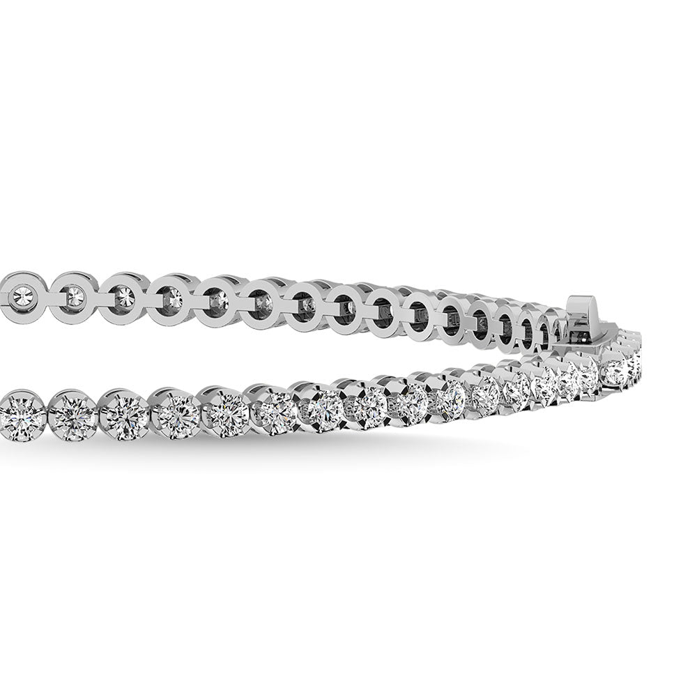 Diamond 2 Ct.Tw. 14K White Gold Tennis Bracelet