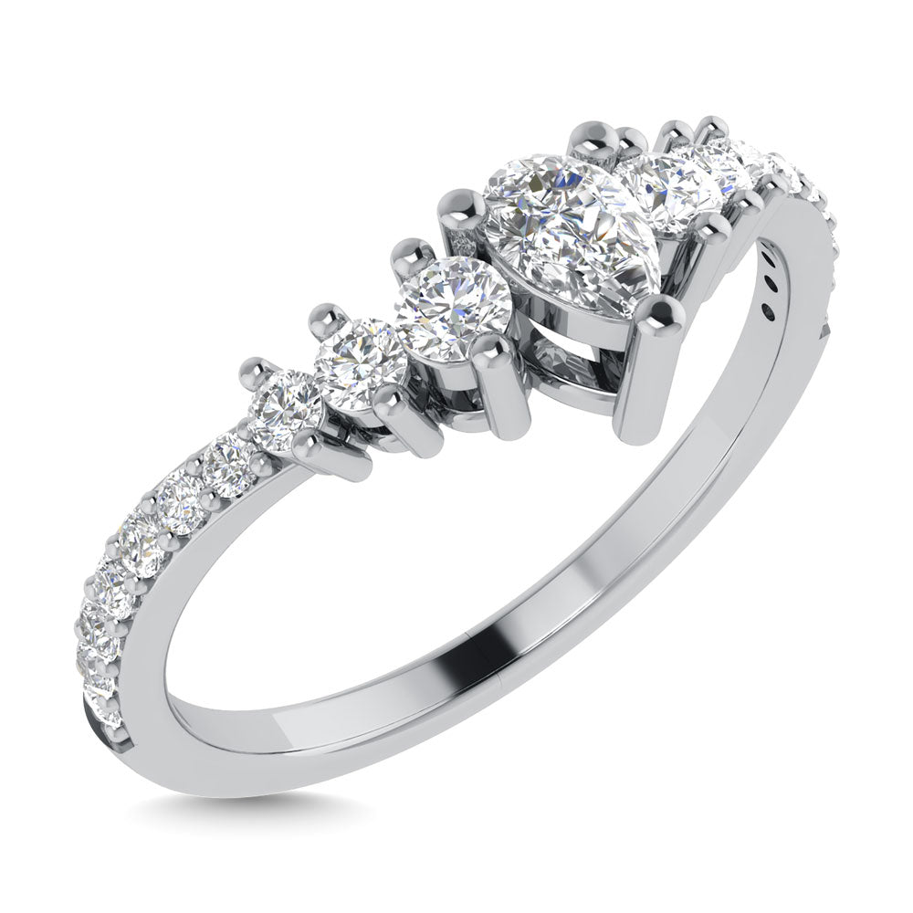 Diamond 1/3 Ct.Tw. Anniversary Band In 14K White Gold