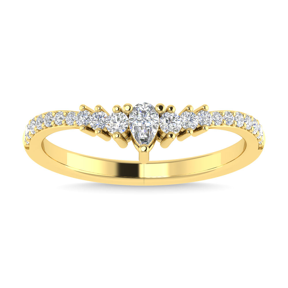 Diamond 1/3 Ct.Tw. Anniversary Band In 14K Yellow Gold