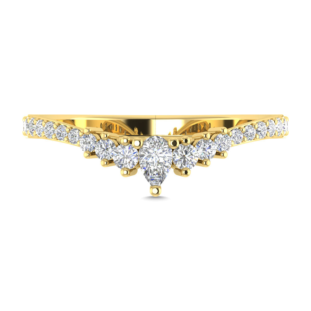 Diamond 1/3 Ct.Tw. Anniversary Band In 14K Yellow Gold