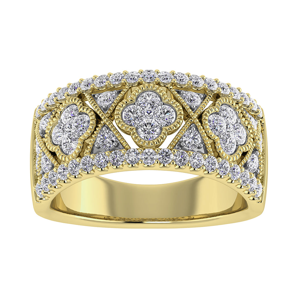 14K Yellow Gold 1 Ct Ct.Tw. Diamond Fashion Band