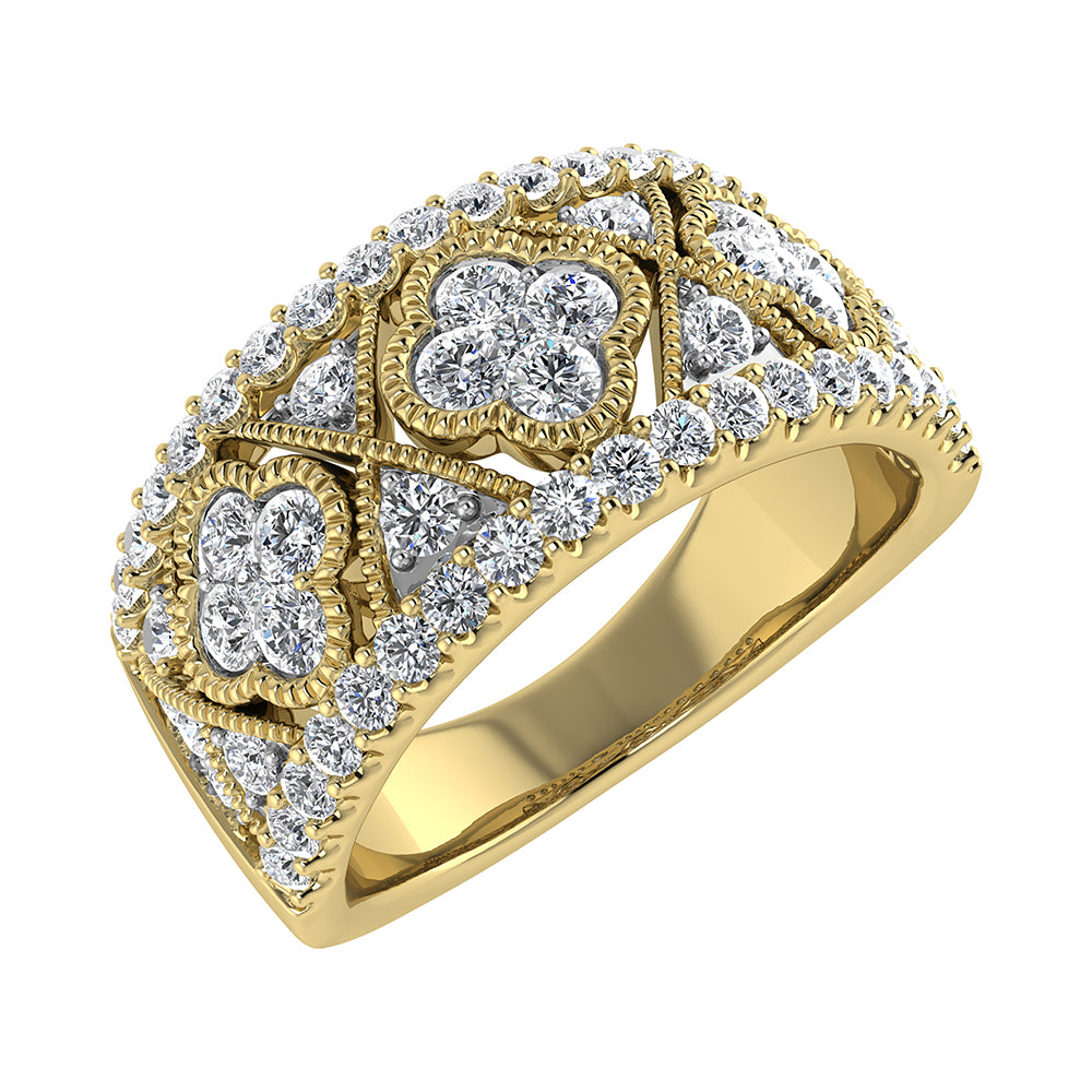 14K Yellow Gold 1 Ct Ct.Tw. Diamond Fashion Band