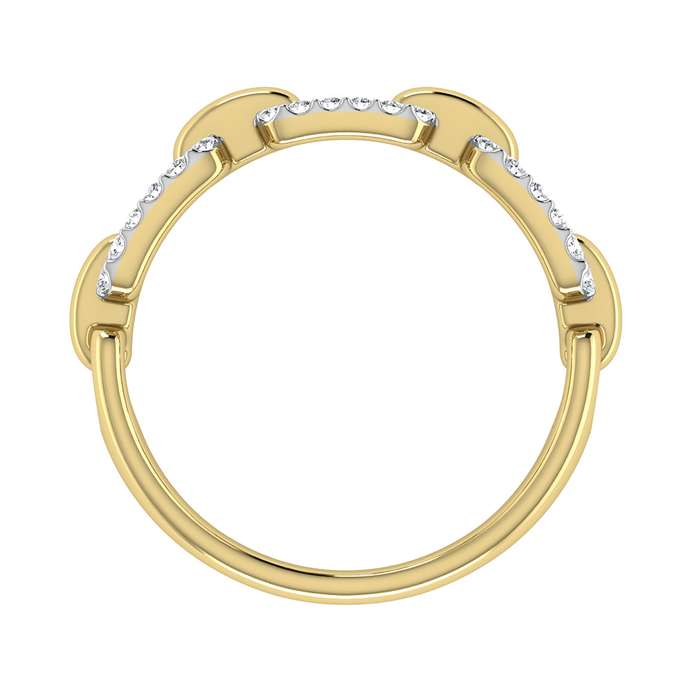 10K Yellow Gold 1/4 Ct.Tw. Diamond Fashion Ring