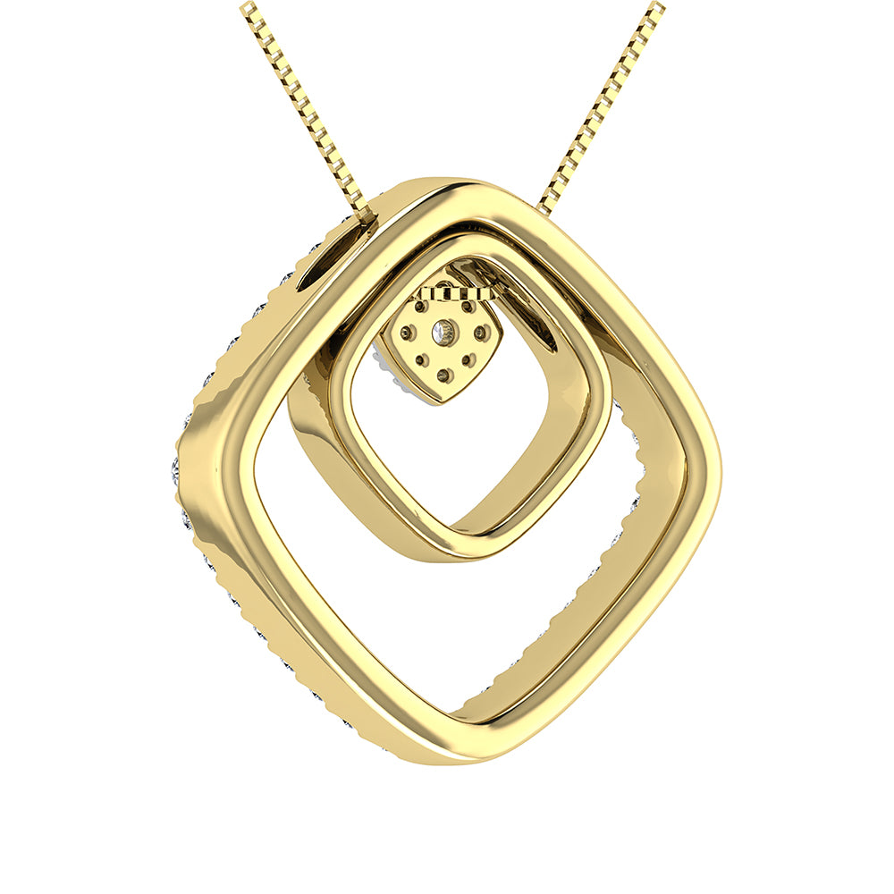 10K Yellow Gold 1/2 Ct.Tw. Diamond Slide Pendant