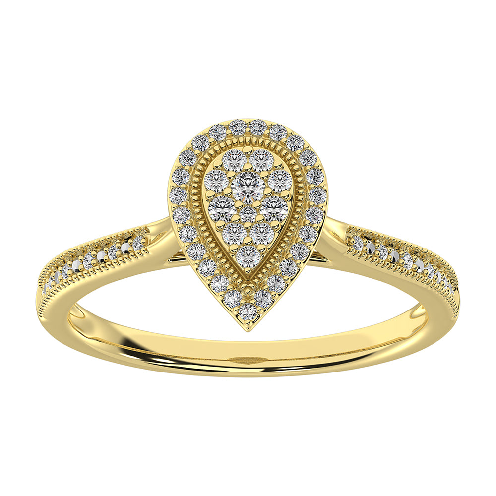 10K Yellow Gold 1/5 Ct.Tw. Diamond Promise Ring
