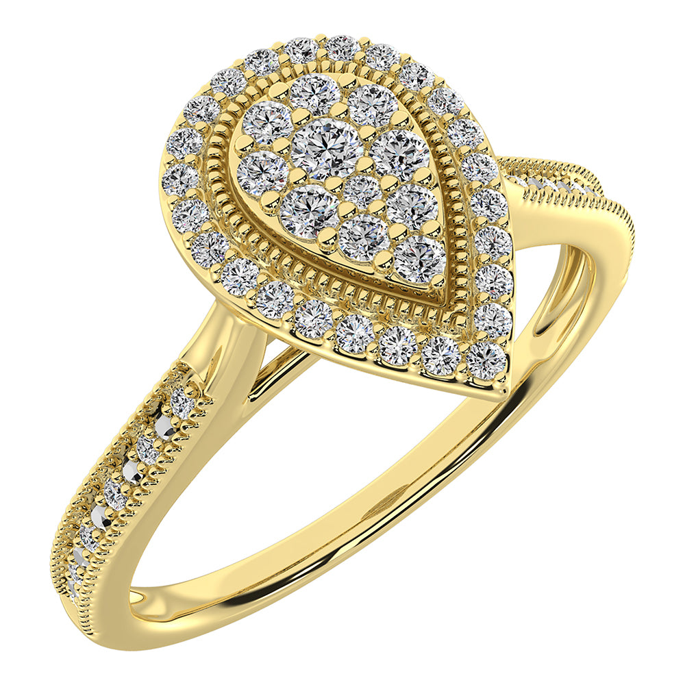 10K Yellow Gold 1/5 Ct.Tw. Diamond Promise Ring