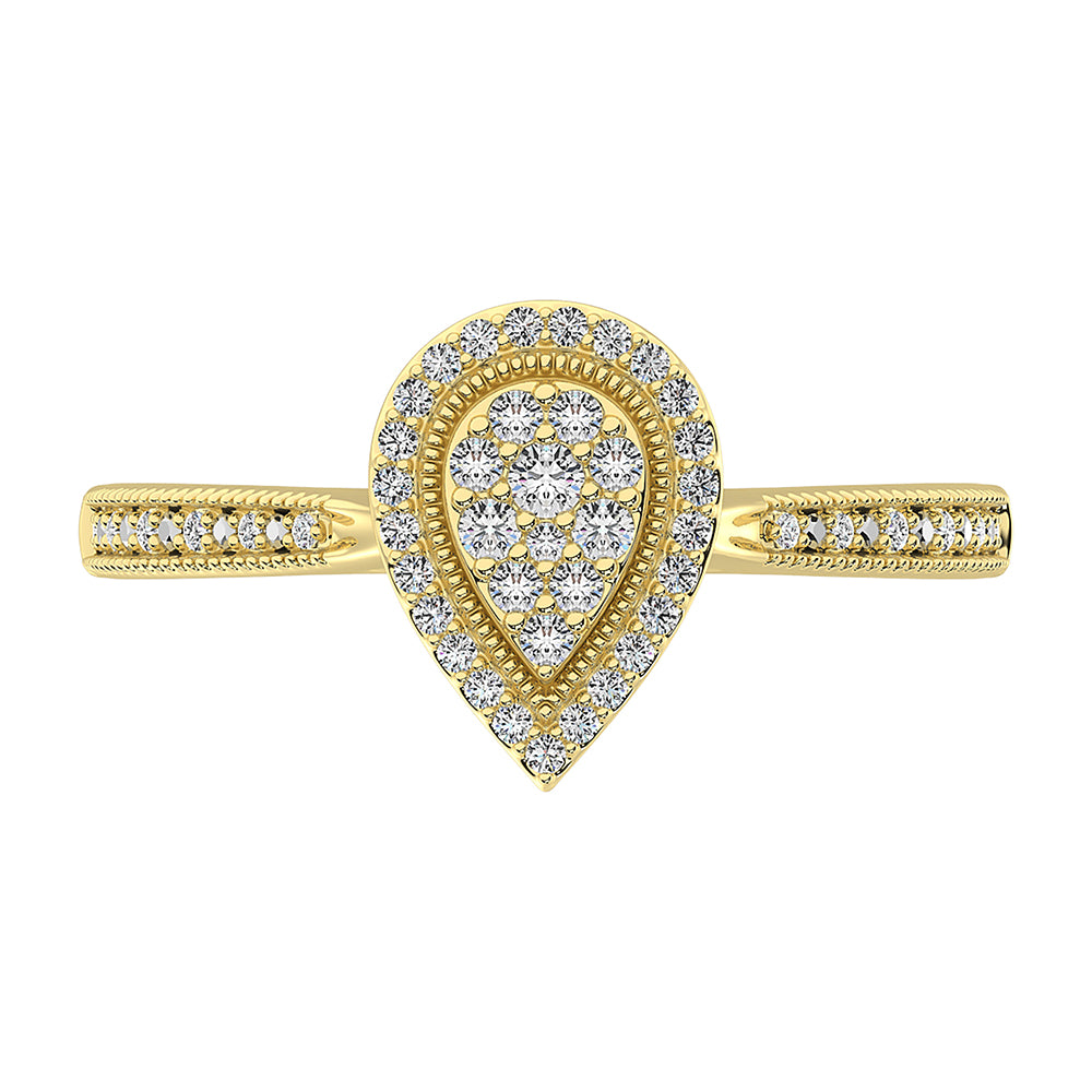 10K Yellow Gold 1/5 Ct.Tw. Diamond Promise Ring