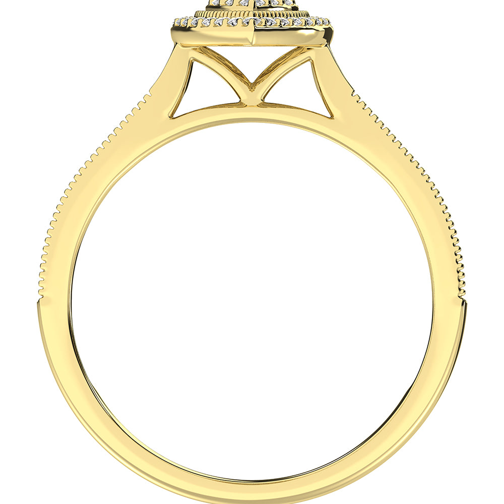10K Yellow Gold 1/5 Ct.Tw. Diamond Promise Ring