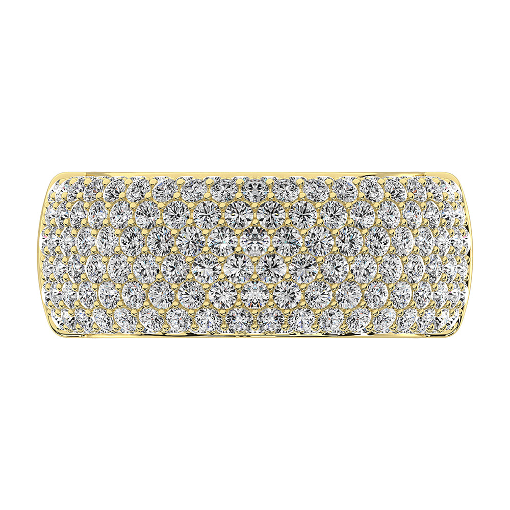 14K Yellow Gold 2 Ct.Tw. Diamond Pave Set Fashion Band