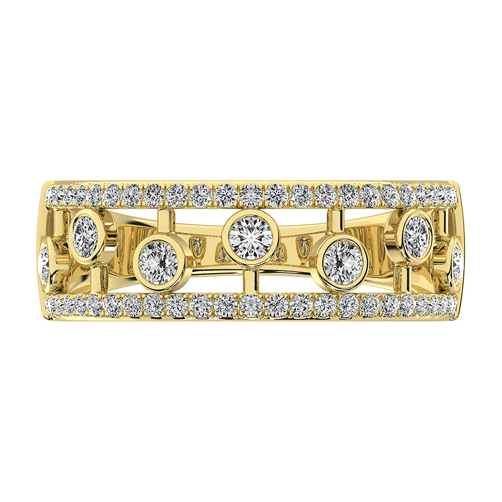 14K Yellow Gold 1/2 Ct.Tw. Diamond Fashion Ring