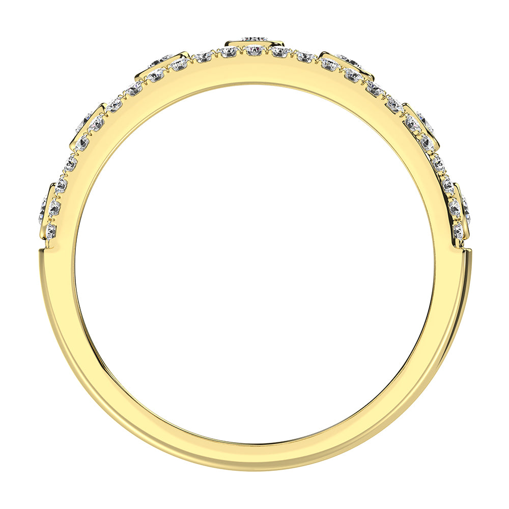 14K Yellow Gold 1/2 Ct.Tw. Diamond Fashion Ring
