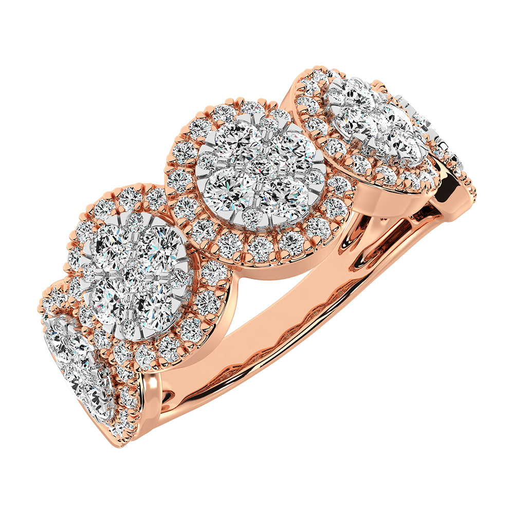 14K Yellow Gold 1 Ct.Tw. Diamond Fashion Ring