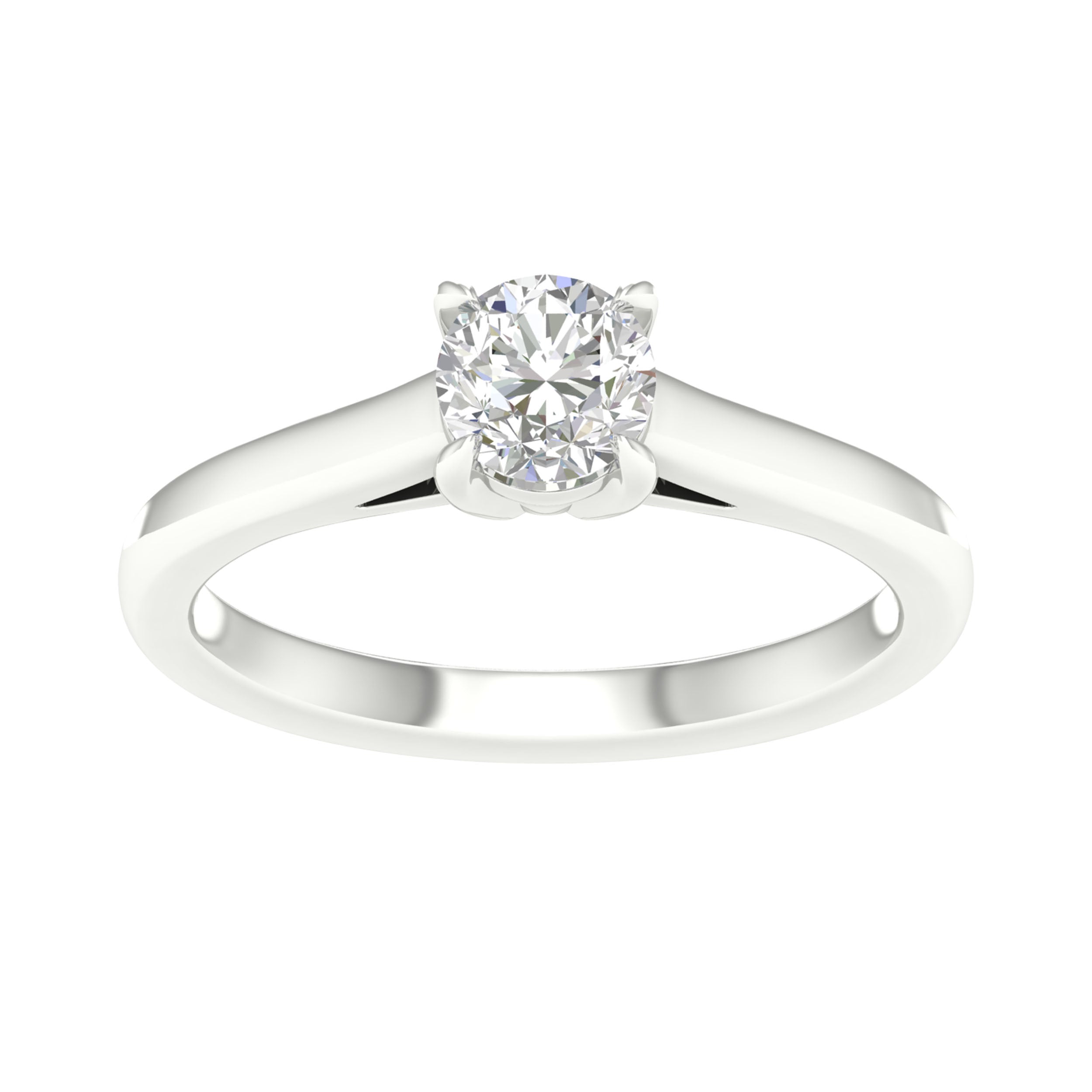 14K White Gold 0.75Ct Certified Lab Grown Diamond Ring ( Igi Certified )