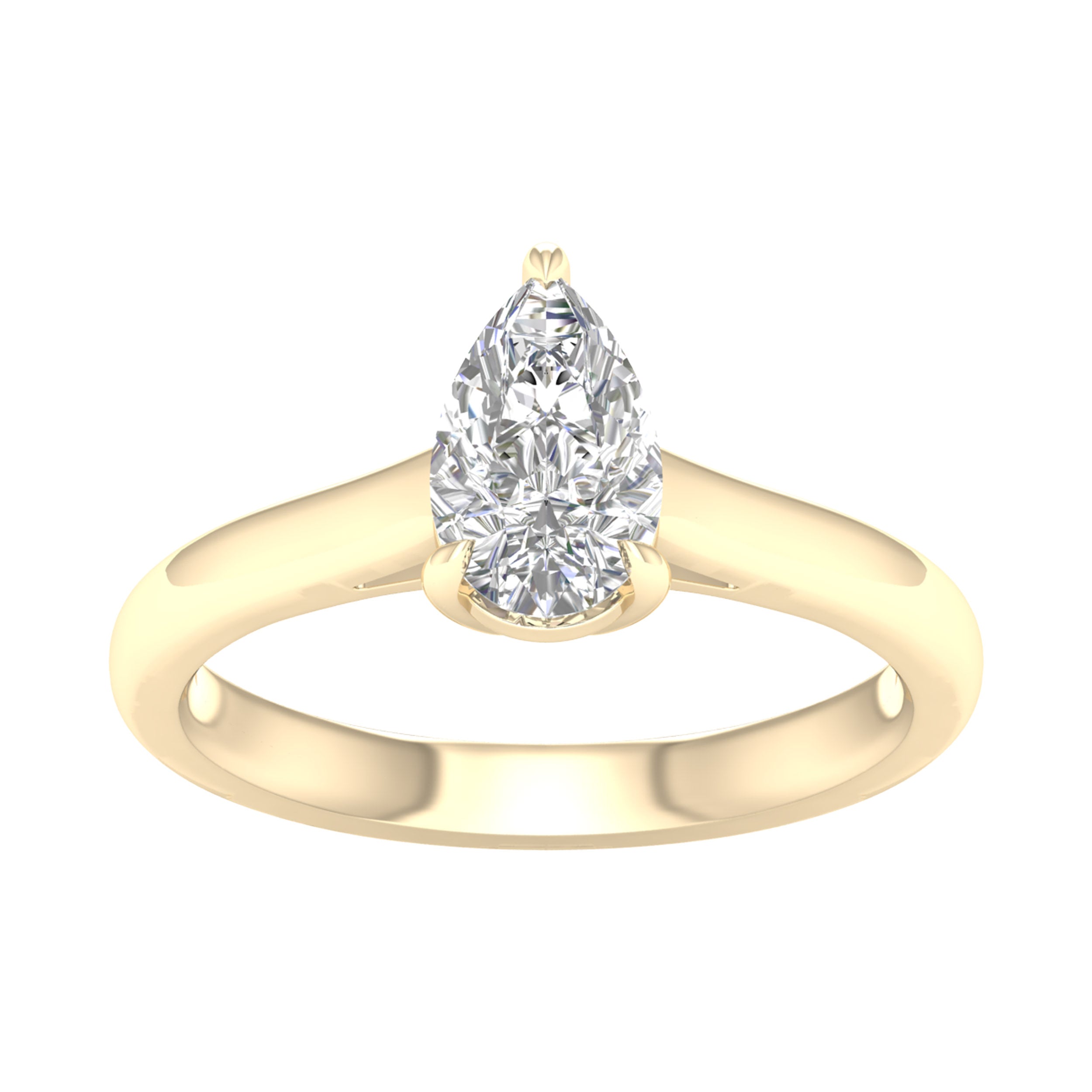 14K White Gold 1.00Ct Certified Lab Grown Diamond Ring ( Igi Certified )