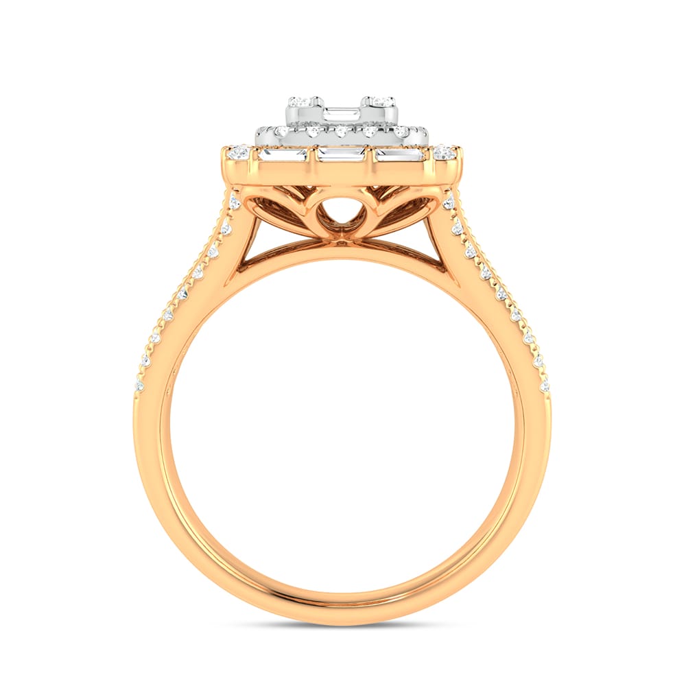 14K Yellow Gold 0.75Ct Engagement Ring