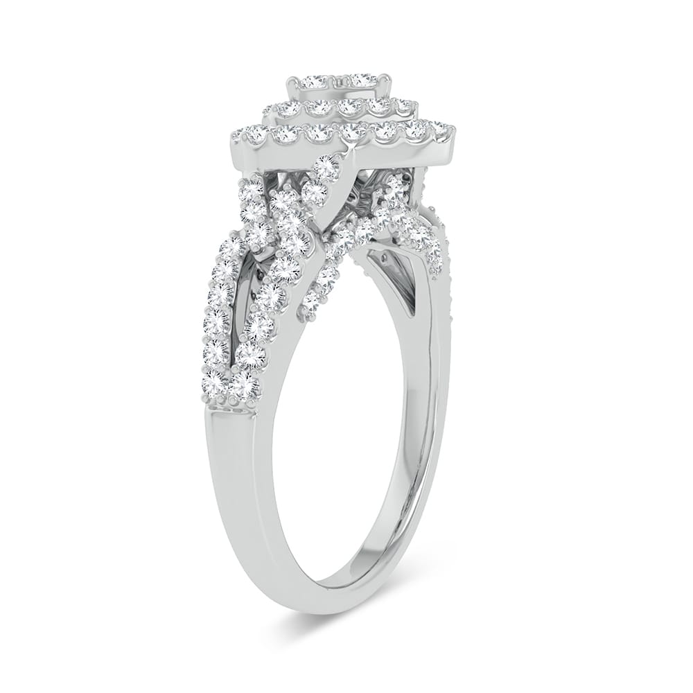 14K White Gold 0.68Ct Fashion Ring