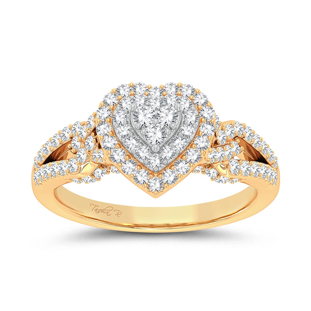 14K Yellow Gold 0.68Ct Fashion Ring