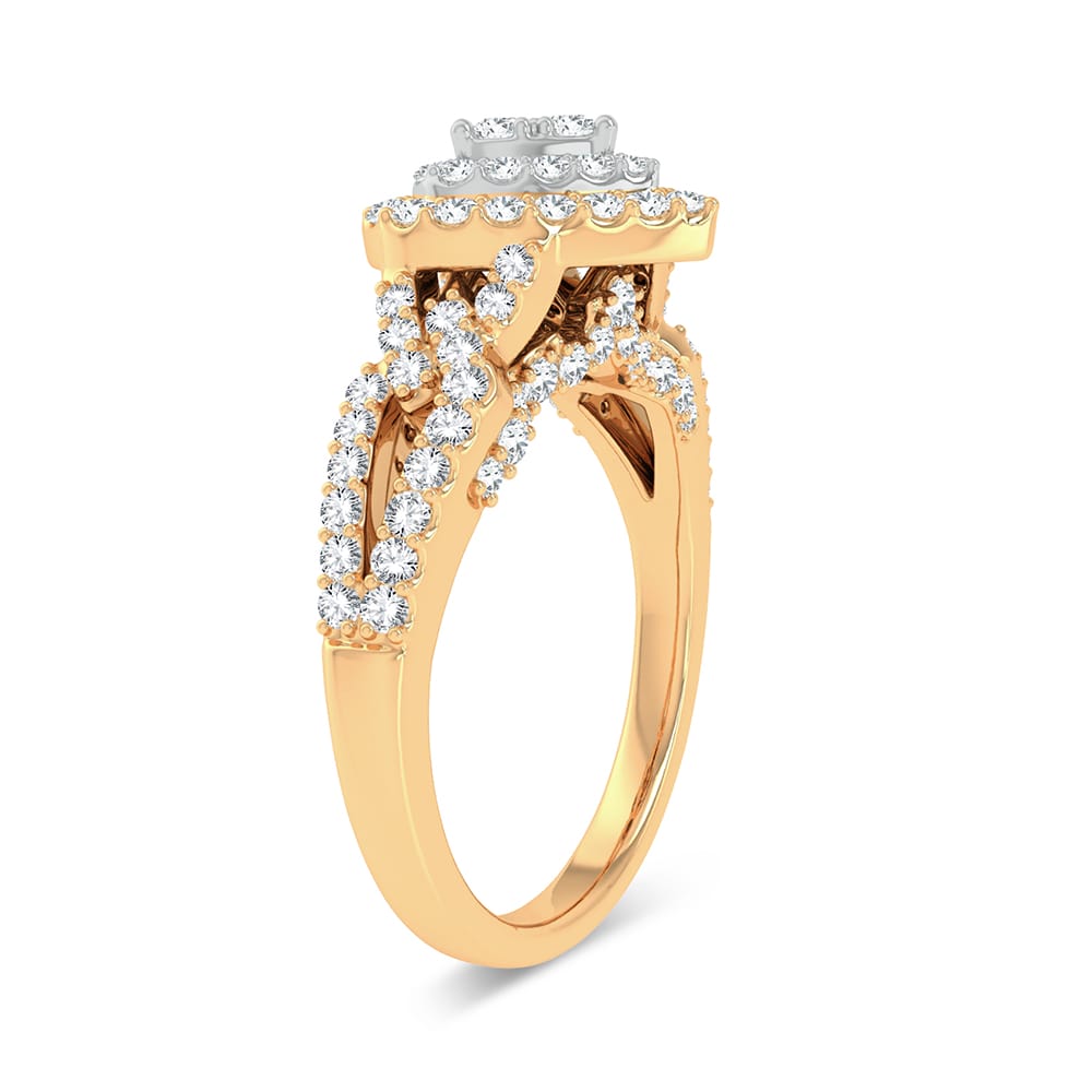 14K Yellow Gold 0.68Ct Fashion Ring
