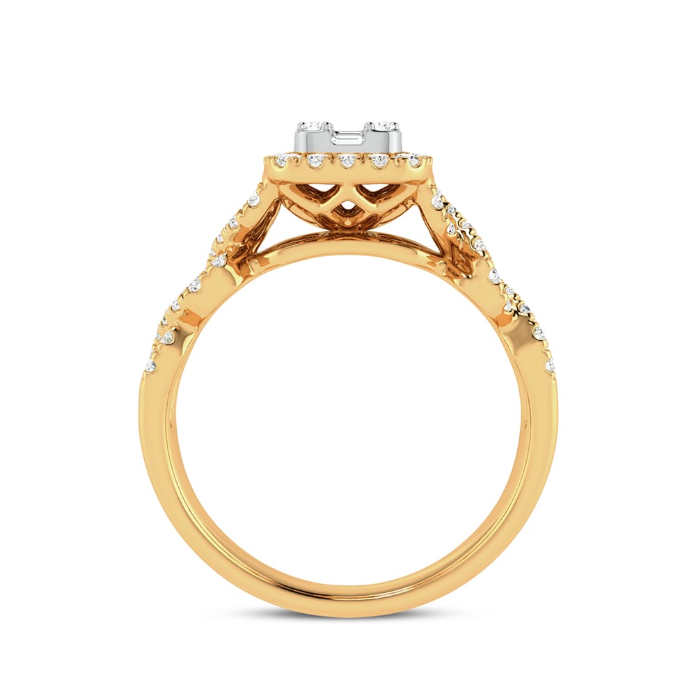 14K Yellow Gold 0.50Ct Fashion Ring