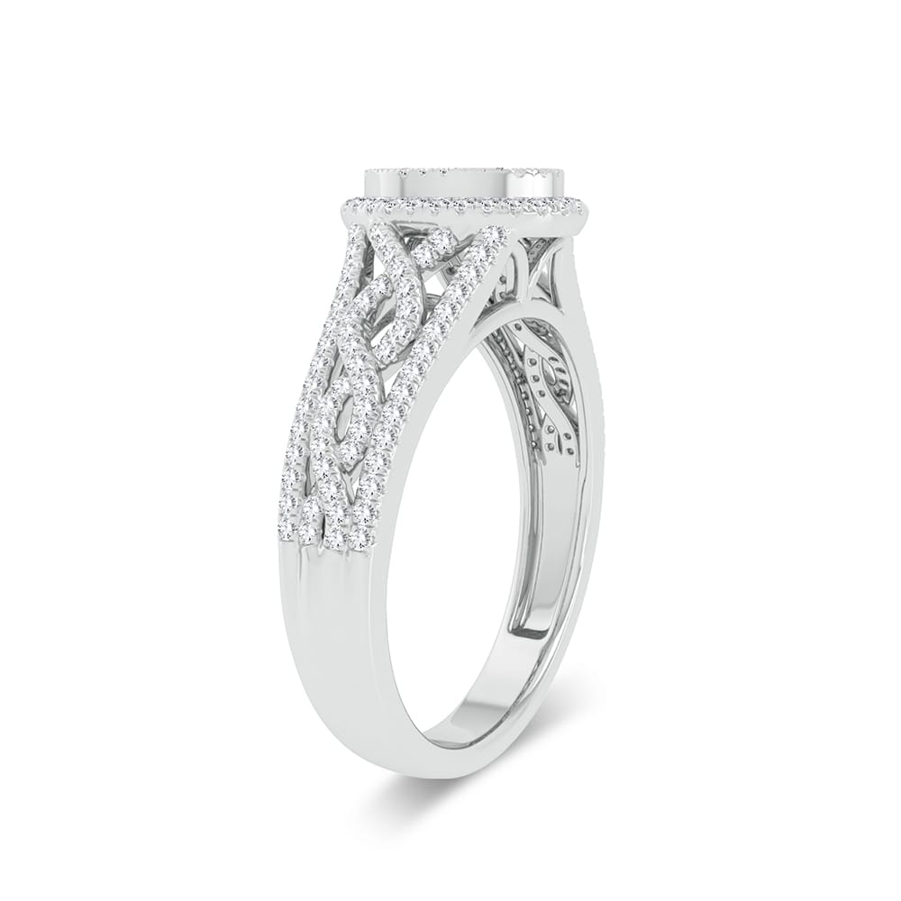 10K White Gold 0.33Ct Fashion Ring
