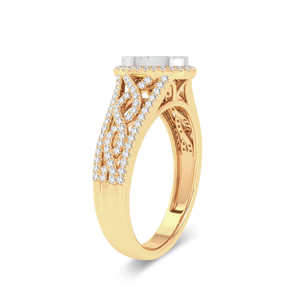 10K Yellow Gold 0.33Ct Fashion Ring
