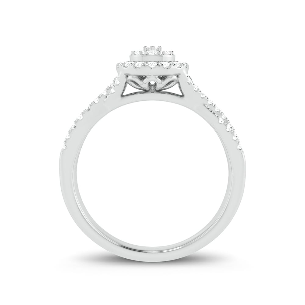 10K White Gold 0.25Ct Diamond Ring