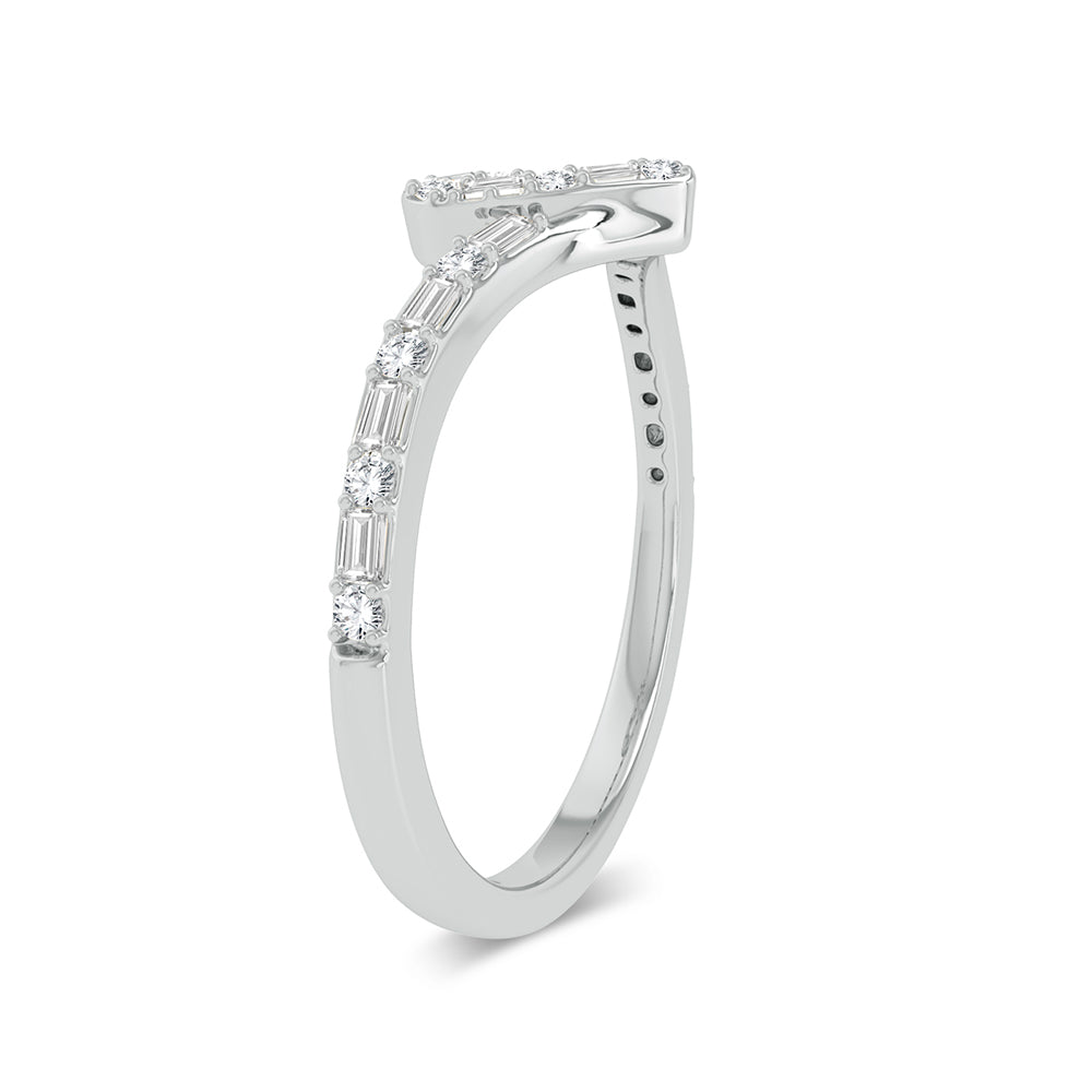 10K White Gold 0.17Ct Diamond Ring