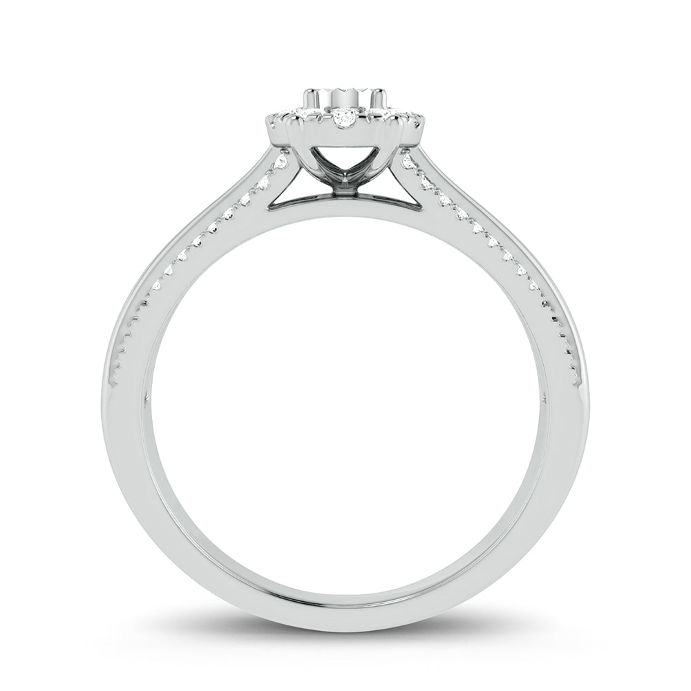 10K White Gold 0.15Ct Diamond Ring