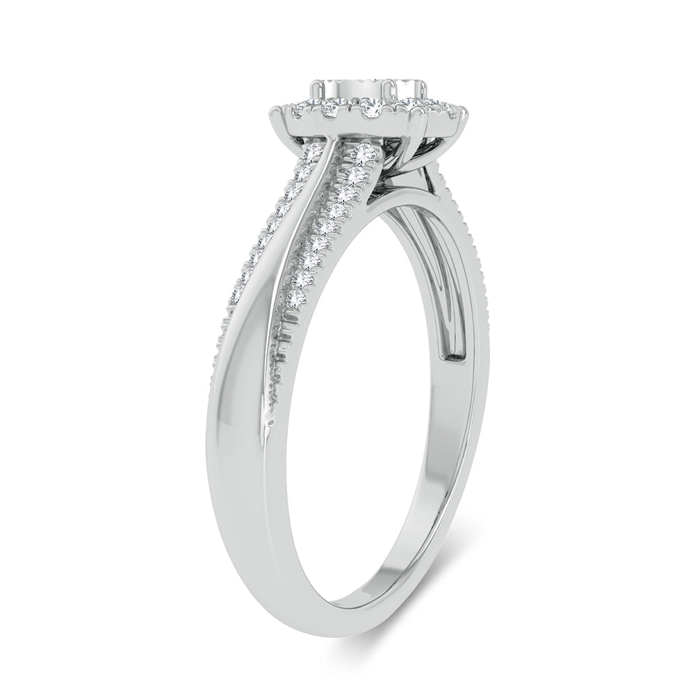 10K White Gold 0.15Ct Diamond Ring