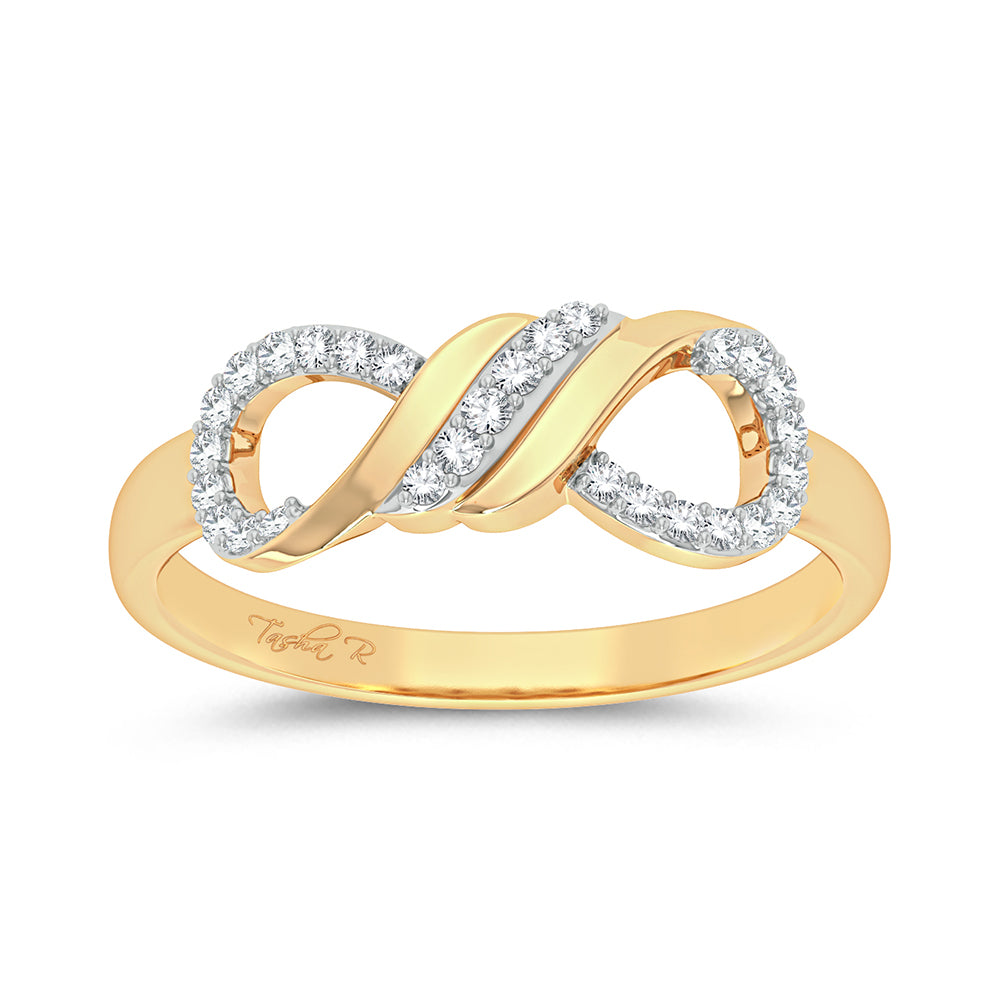 10K Yellow Gold 0.13Ct Diamond Ring