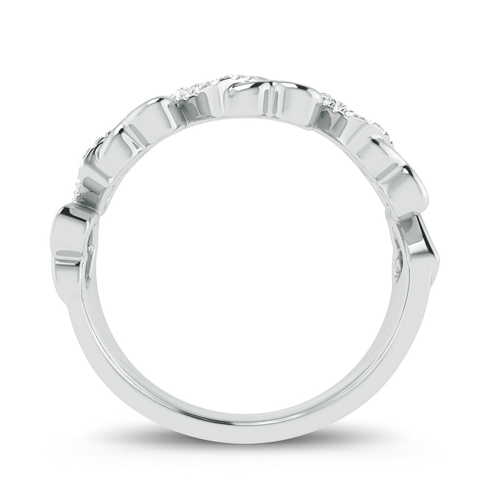 10K White Gold 0.10Ct Diamond Ring
