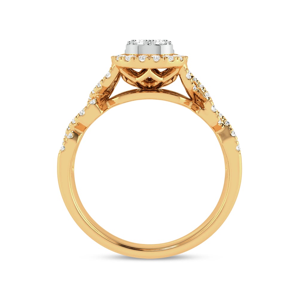 14K Yellow Gold 0.50Ct Fashion Ring