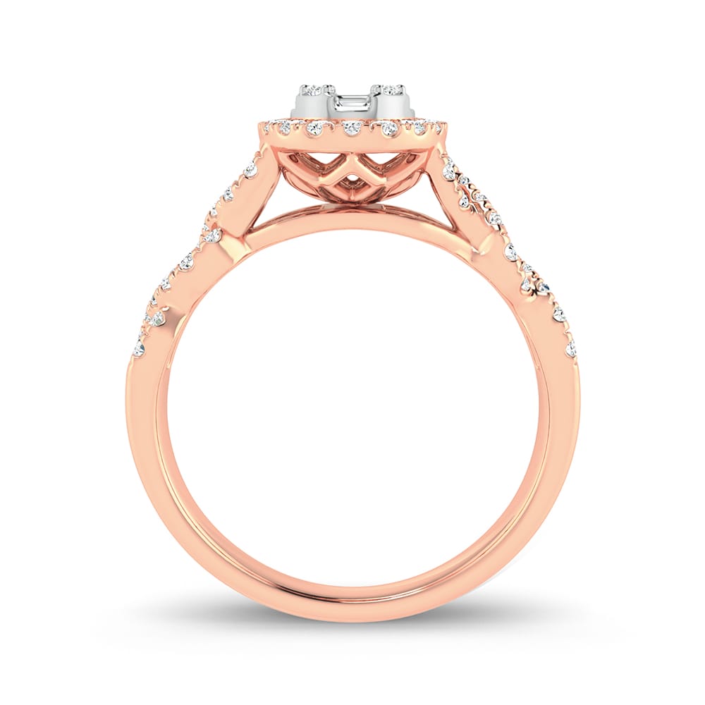 14K Rose Gold 0.50Ct Fashion Ring