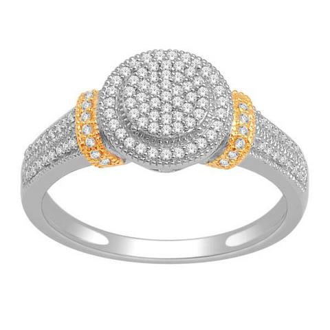 14K White 0.25Ct D-Ladies Rings