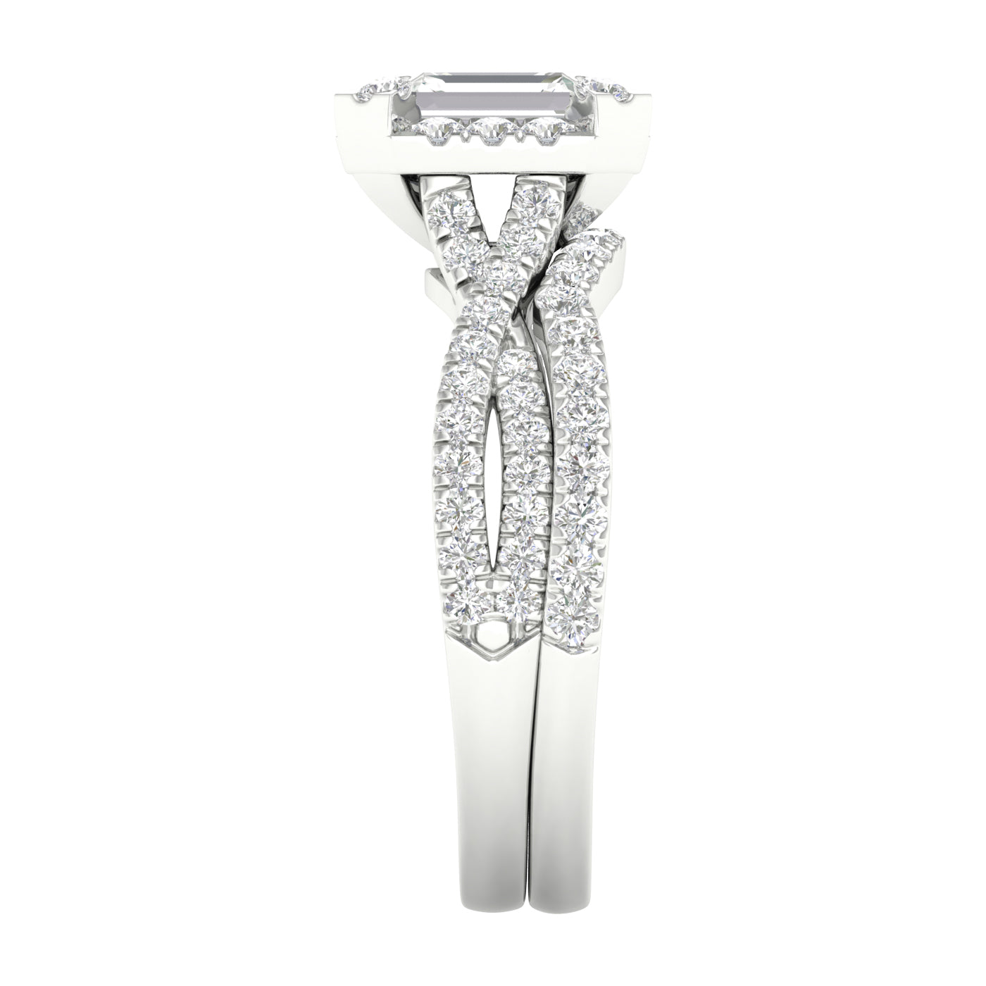 14K White Gold 1.75Ct Lab Grown Diamond Bridal