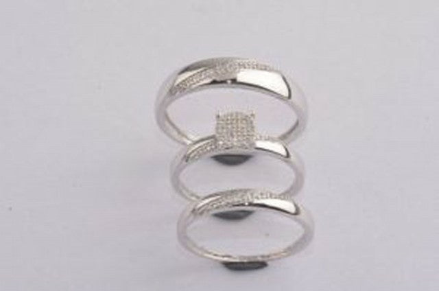 10K White 0.12Ct D-Ladies Rings