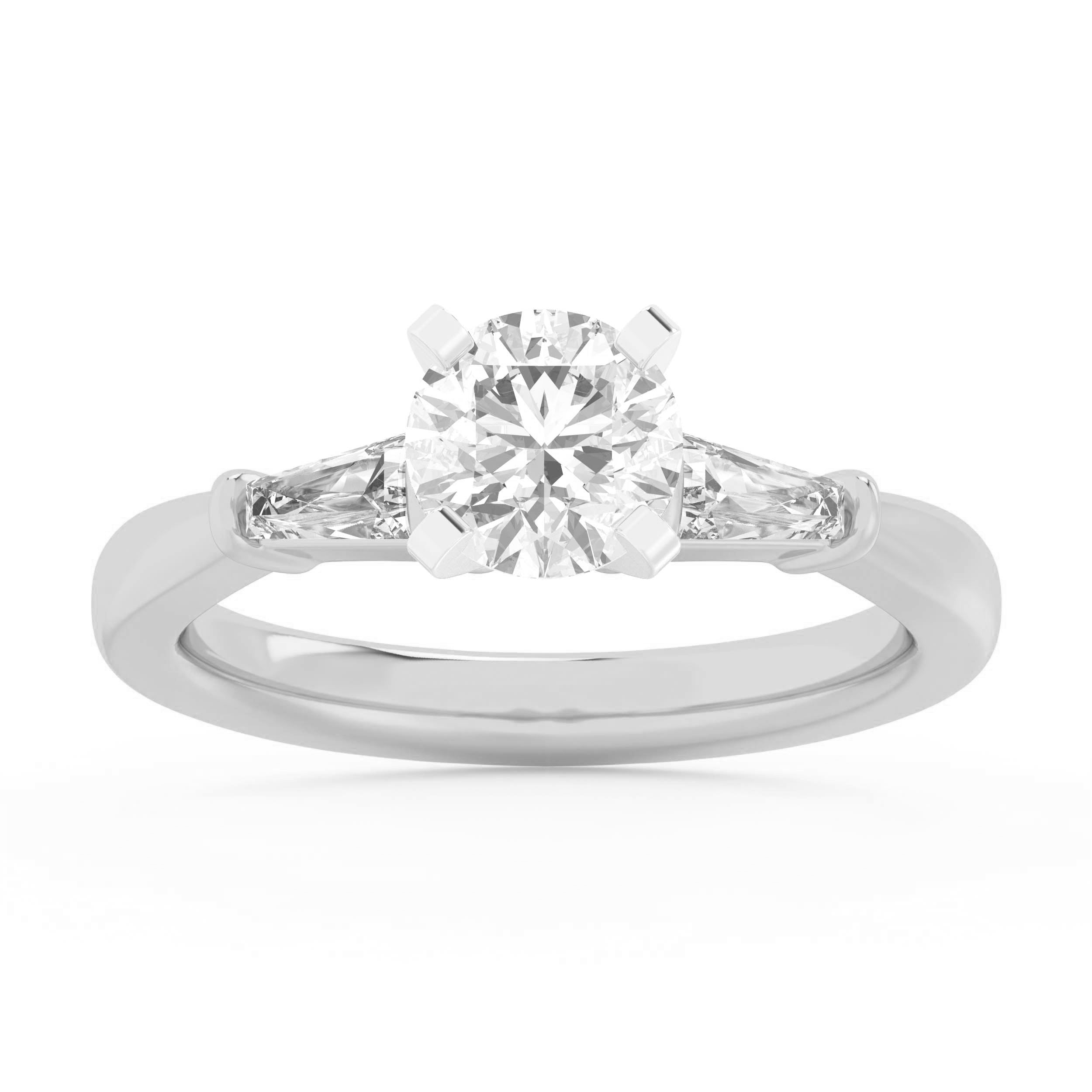 14K White Gold 1.32Ct Certified Lab Grown Diamond Ring (Certified )