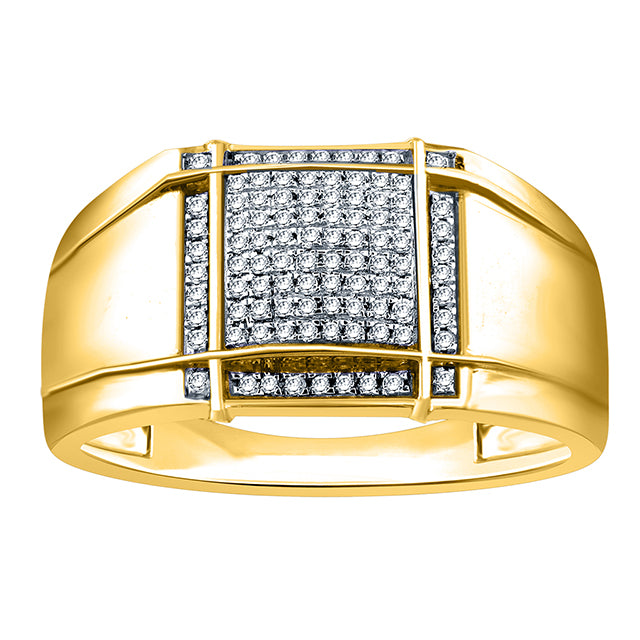 10K Yellow 0.13-0.22Ct D-Micropave Rings