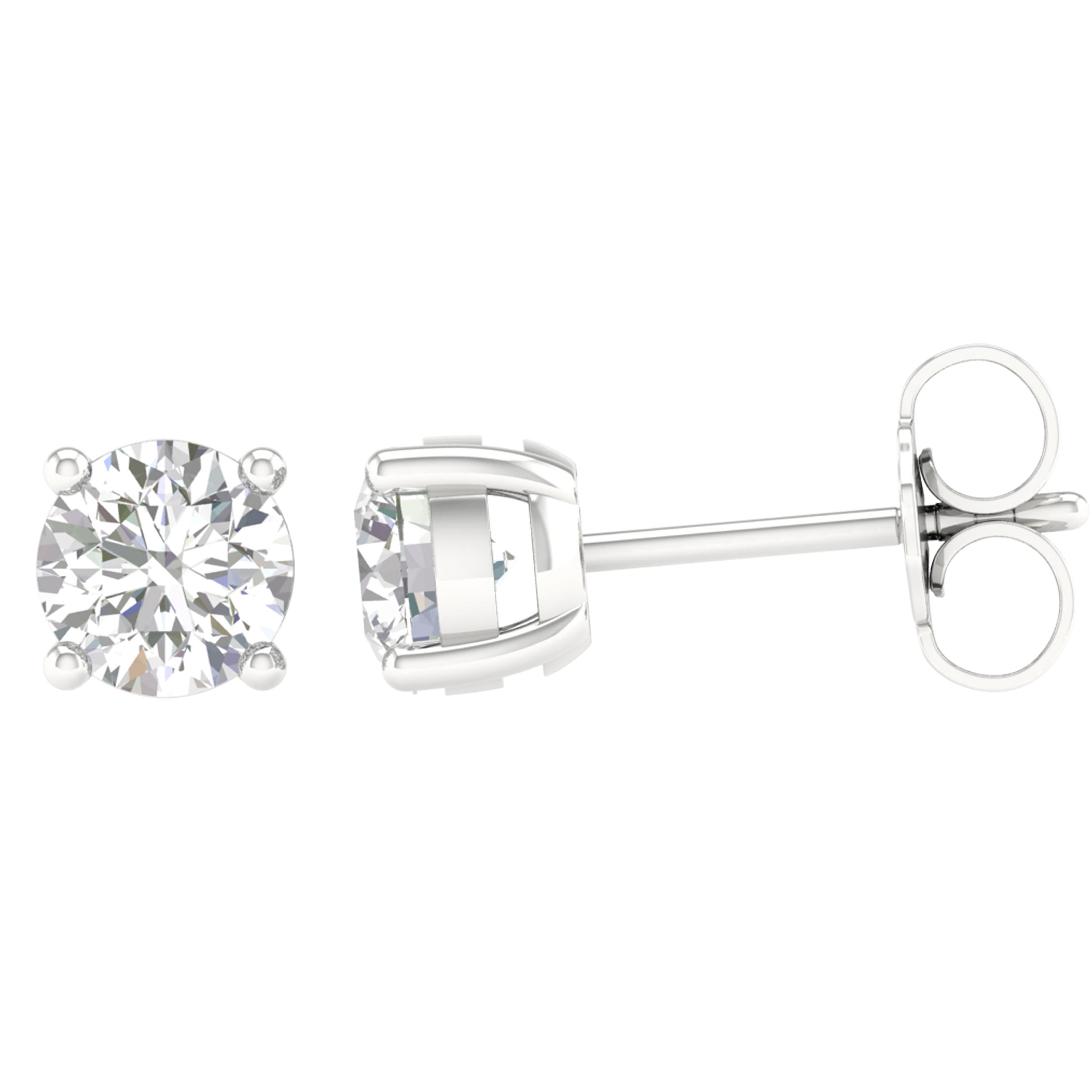 14K White Gold 1.00Ct Lab Grown Earring