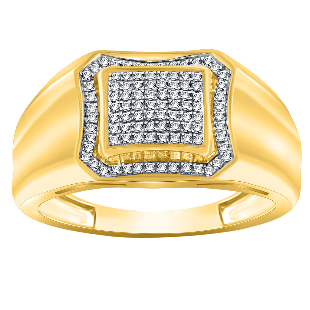 10K Yellow 0.14-0.24Ct D-Micropave Rings
