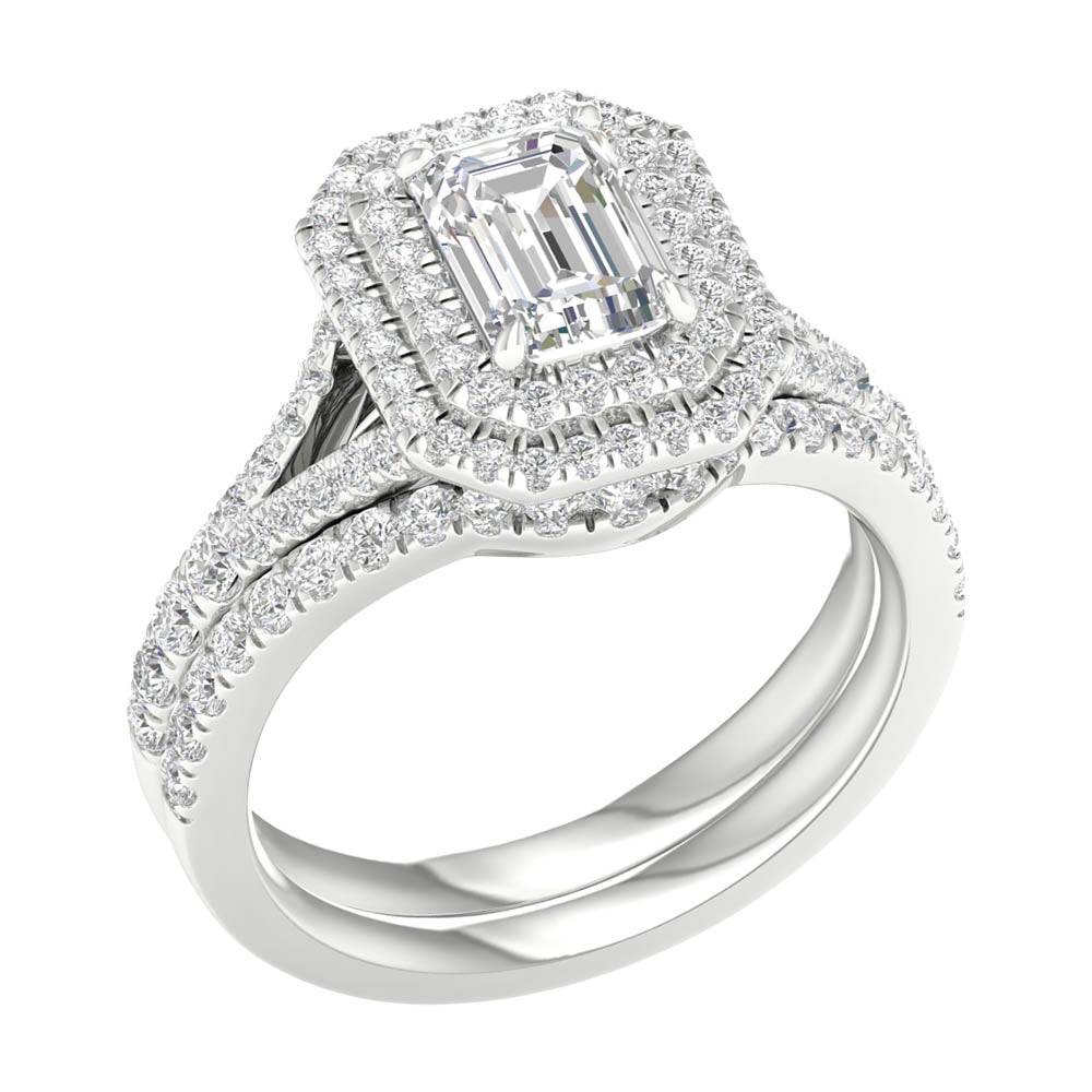14K White Gold 1.75Ct Lab Grown Bridal