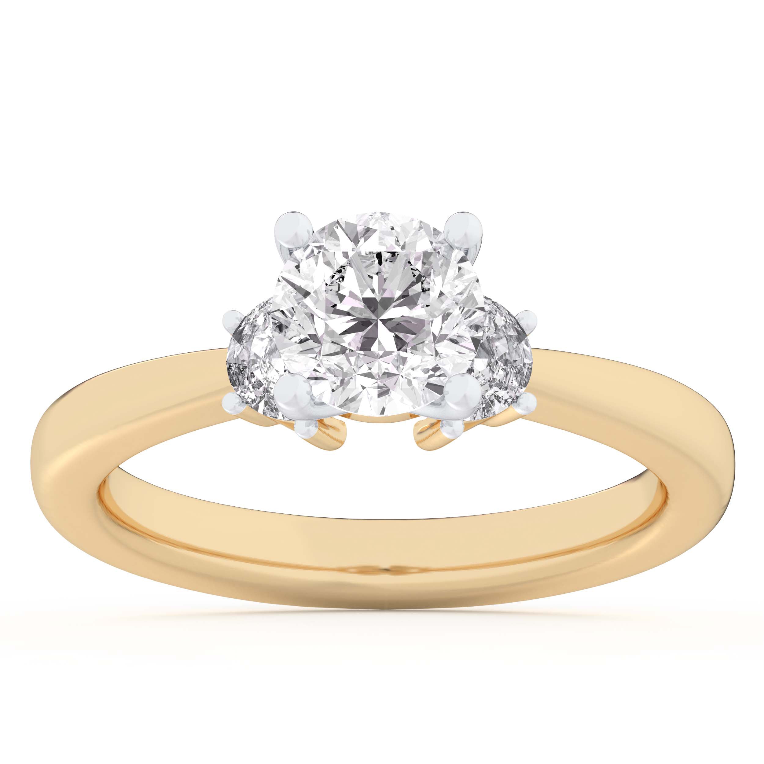 14K Yellow Gold 1.22Ct Certified Lab Grown Diamond Ring