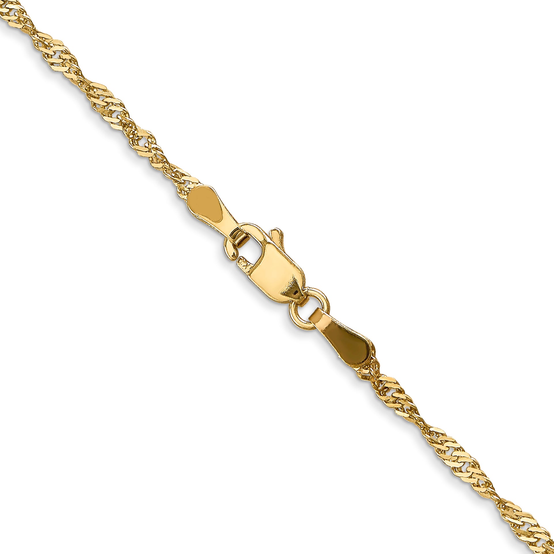 14K 1.6 mm Singapore Chain