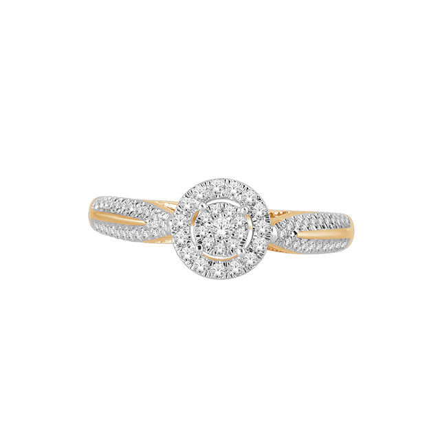 10K Yellow 0.25Ct D-Ladies Rings