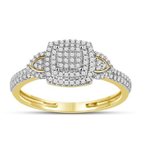 10K Yellow 0.25Ct D-Ladies Rings
