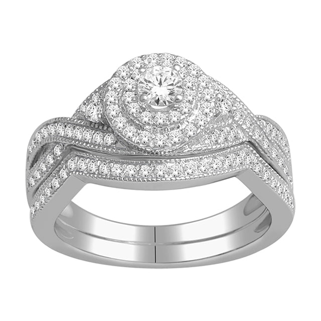 10K White 0.75Ct D-Ladies Rings