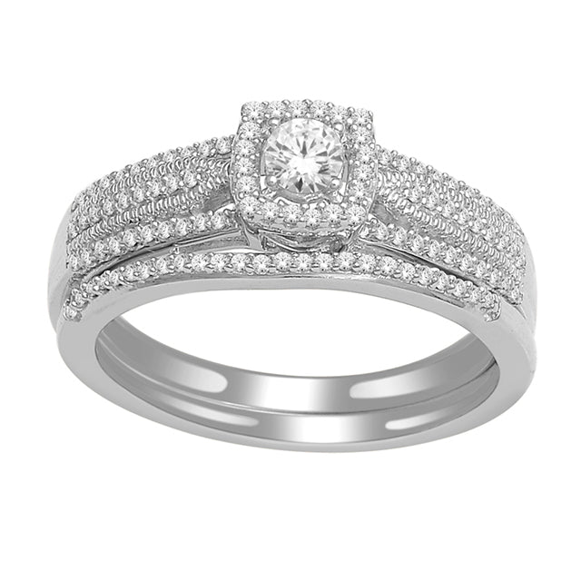 10K White 0.40Ct D-Ladies Rings