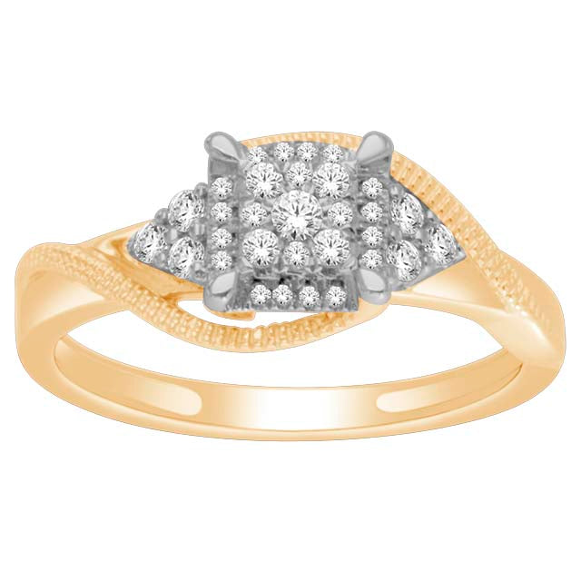 10K Yellow 0.25Ct D-Ladies Rings
